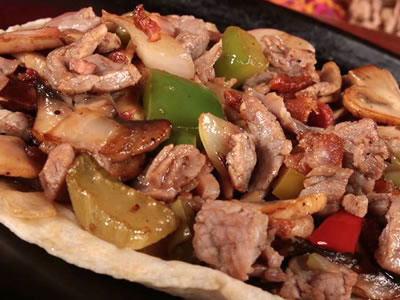 taco de alambre de res